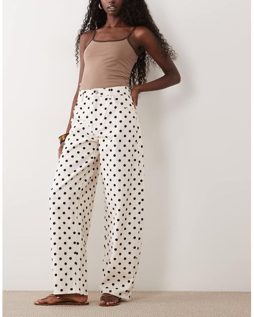 Miss Selfridge Multicolor Barrel Leg Jean
