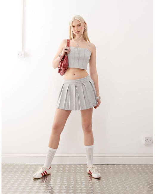 Tommy Hilfiger Gray Tommy Girl Pointelle Knitted Cami Top