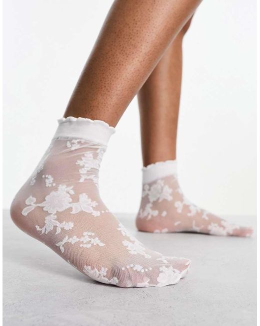 ASOS Pink Lace Sock