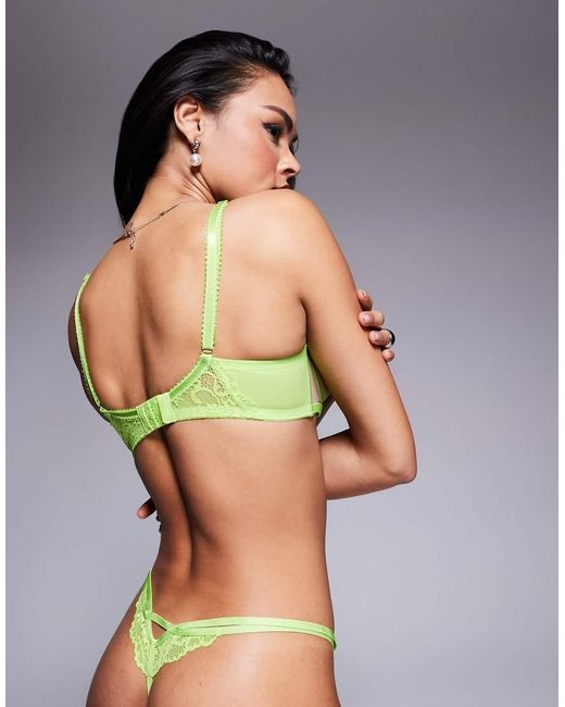 Ann Summers Gray Caged Hibiscus String Thong