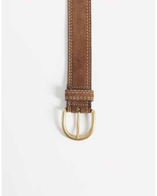 Levi's Brown Olivia Classic Feather Edge Ather Belt