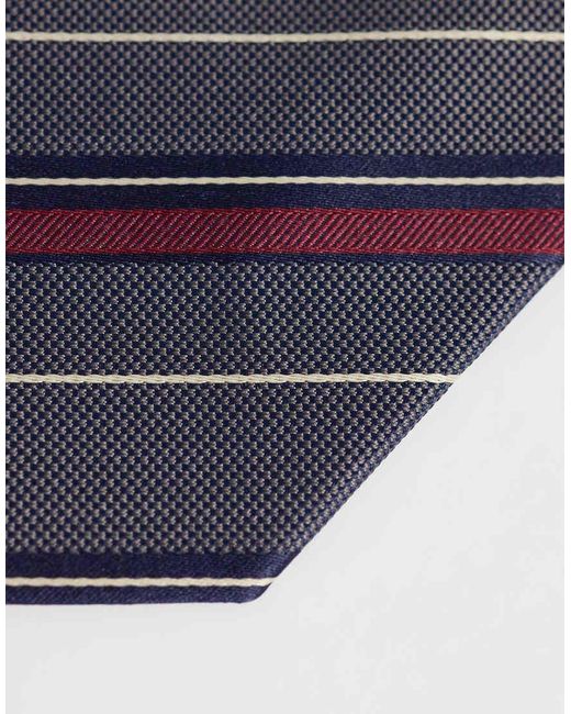 ASOS Blue Multi Stripe Rugby Tie for men