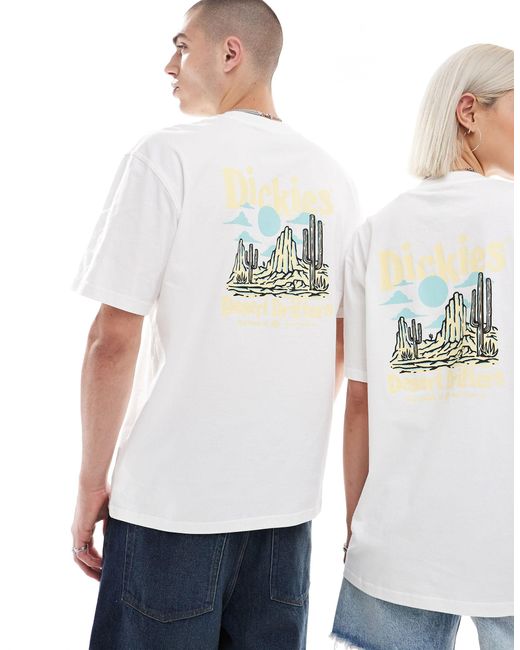 Dickies White Chilhowie Short Sleeve Back Print T-shirt