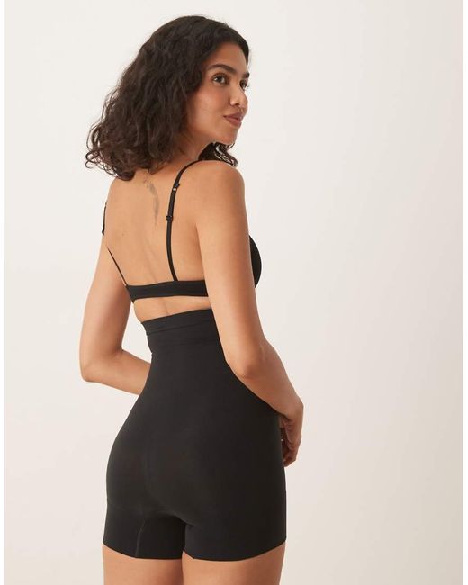Spanx Black Sculpt Seamless Power High-waisted Short