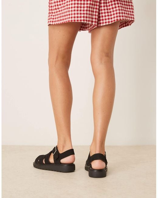 Calvin Klein Black Gladiator Style Sandals