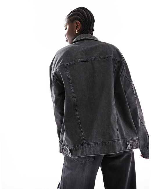 ASOS Black Oversize 90's Denim Jacket