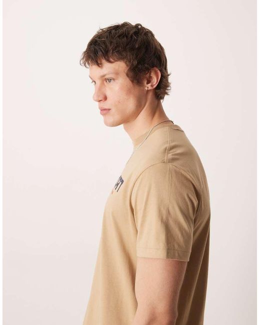 Polo Ralph Lauren Natural Sport Flag Logo Chest Print T-shirt Classic Fit for men