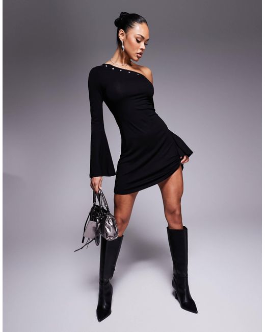 ASOS Black – asymmetrisches minikleid