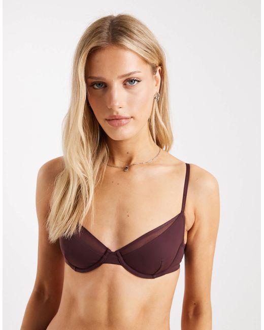 Cotton On Brown Double Layer Underwire Bra