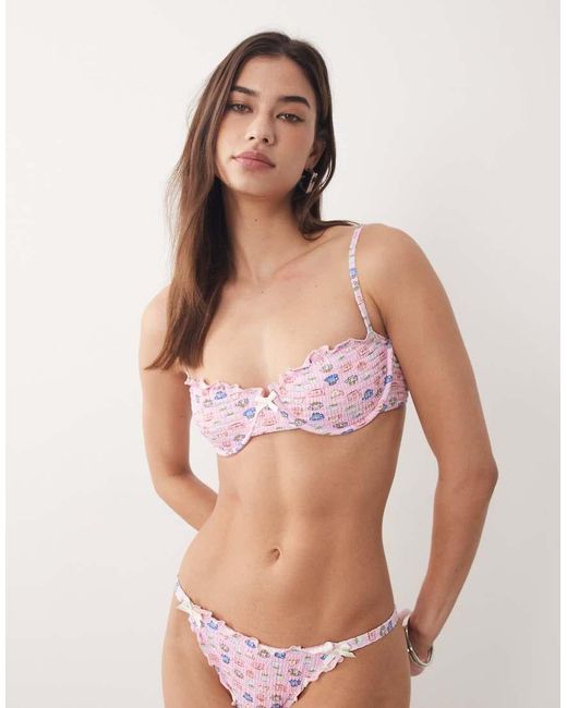 Dippin' Daisy's Pink Underwire Bikini Top