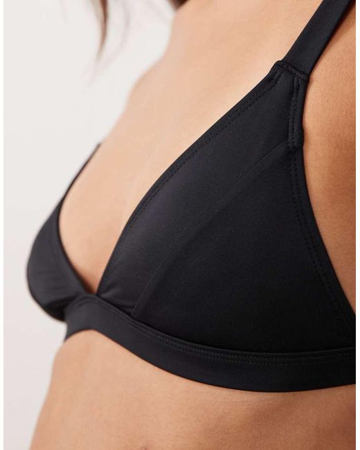 ASOS Brown Maya Santa Monica Structured Triangle Bikini Top