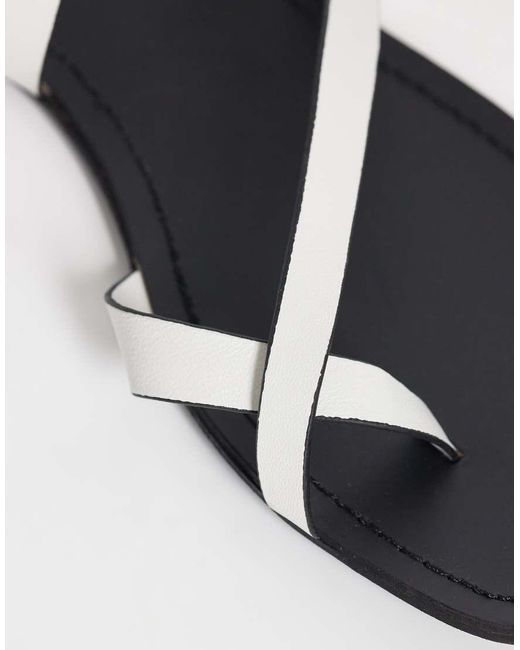 ASOS White Friction Sandal