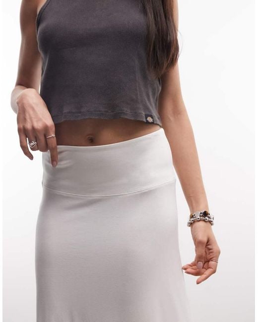 Weekday White Drapey Maxi Skirt