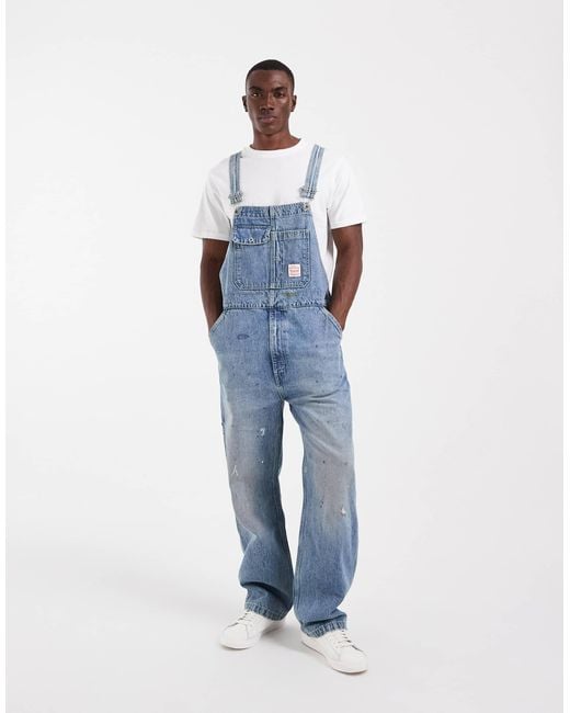 Salopette ample clair Levi's pour homme en coloris Blue