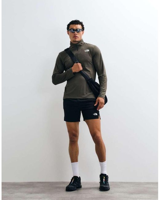 The North Face Green Training 24/7 1/4 Zip Logo Top for men