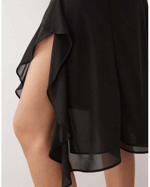 Weekday Asymmetrische Doorzichtige Midirok Van Chiffon in het White