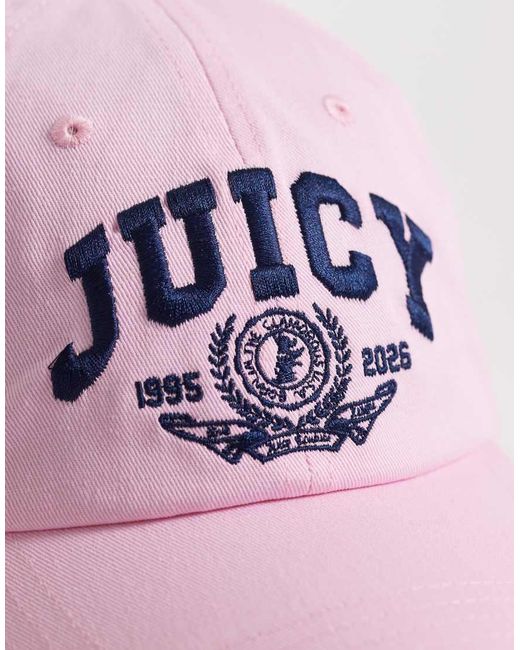 Juicy Couture Pink Sports Embroidered Logo Baseball Cap