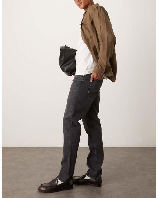 ARKET Gray Park Regular Straight Fit Jeans for men