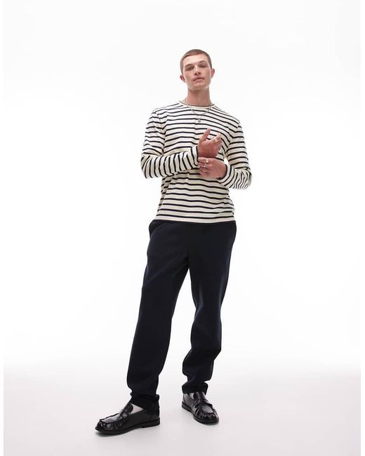 Joggers Con Cinturilla Elástica De Mango de hombre de color White