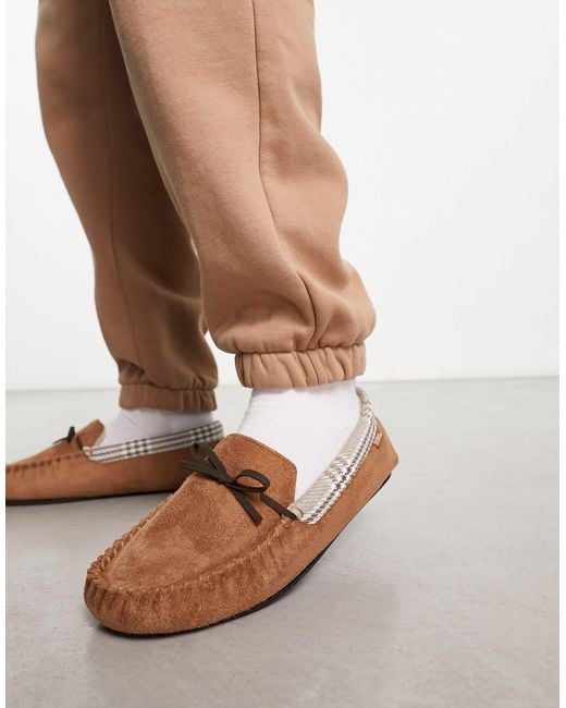 Mens designer online moccasin slippers
