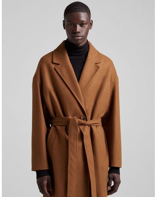 Bershka wool coat 2025