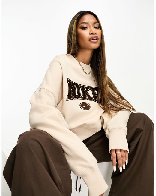 Nike Brown Retro Fleece Sweatshirt