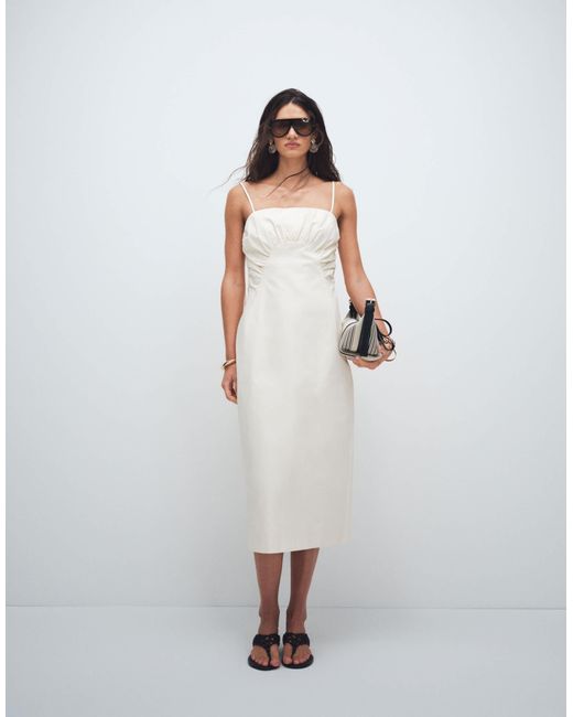 topshop white midi dress Topshop