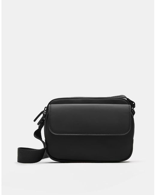 Borsa A Tracolla Gommata Nera di Pull&Bear in Black da Uomo