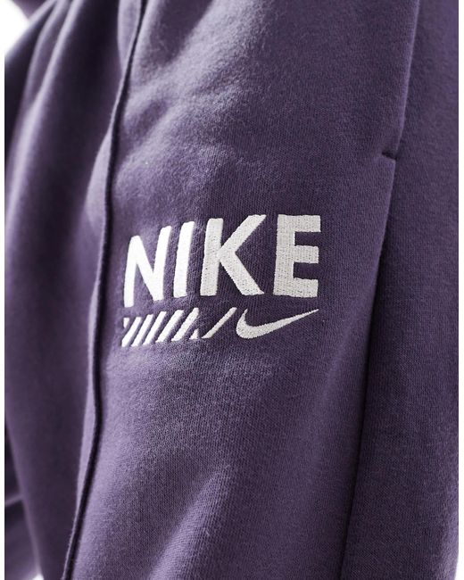 Nike Blue – swoosh – fleece-jogginghose