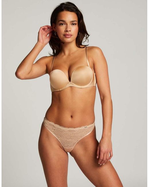 Hunkemöller Brown Padded Underwired Strapless Maximizer Bra