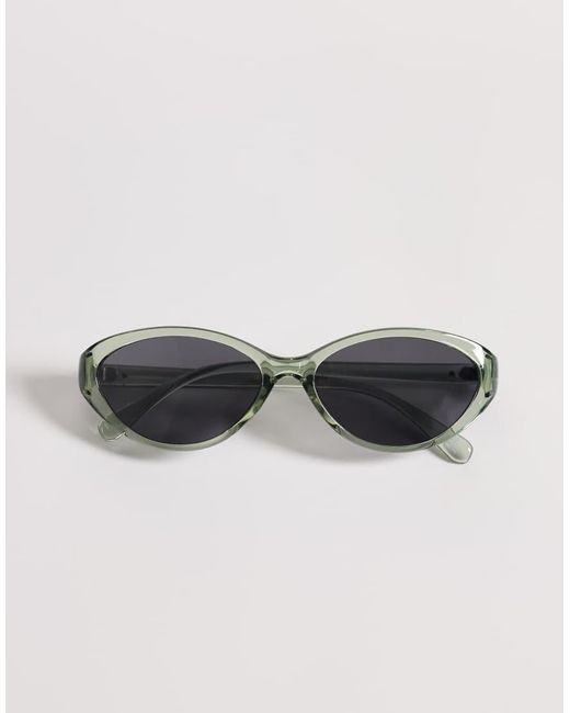 ASOS Gray Oval Sunglasses for men