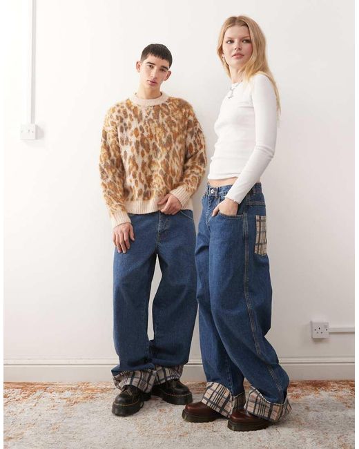 Collusion Blue Unisex baggy Jean