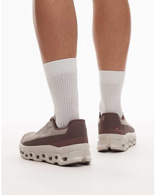 On Shoes Gray Cloudmster Void Running Trainers for men