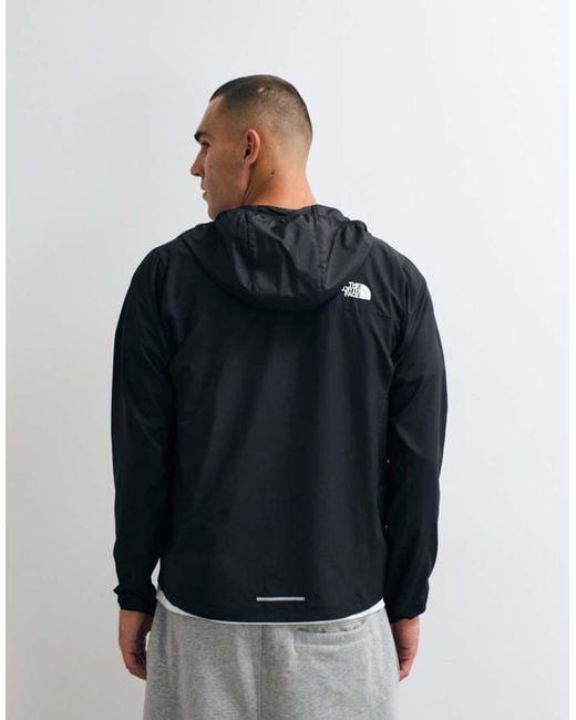 The North Face Gray Hooded Wind Jacket for men
