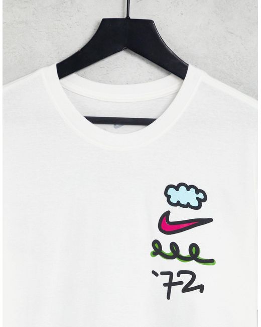 Nike White Doodleglyph Graphic T-shirt for men