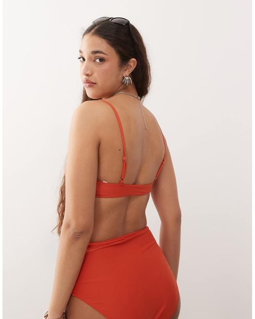 Collusion Red – mix and match – bikini-bralette zum überziehen