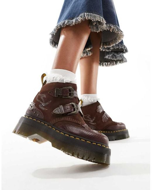 Dr. Martens Brown Devon Western Boots
