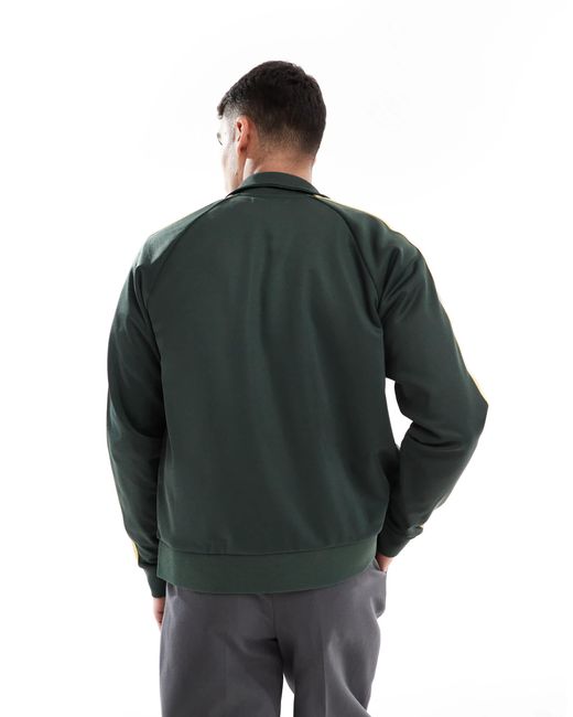 Fred Perry Black Two Colour Taped Track Jacket for men