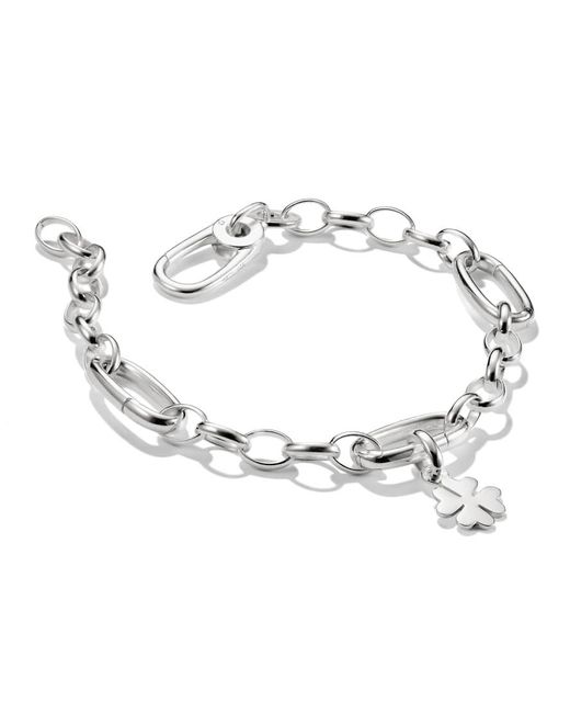 Thomas Sabo Metallic Charm Bracelet With Three Connect Links