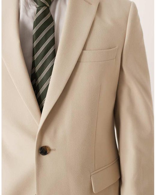 ASOS Natural Slim Suit Jacket for men