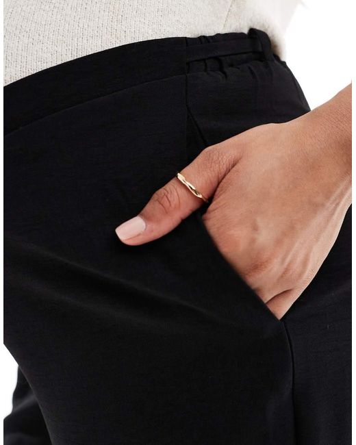 Vero Moda Black Relaxed Tailored Trousers