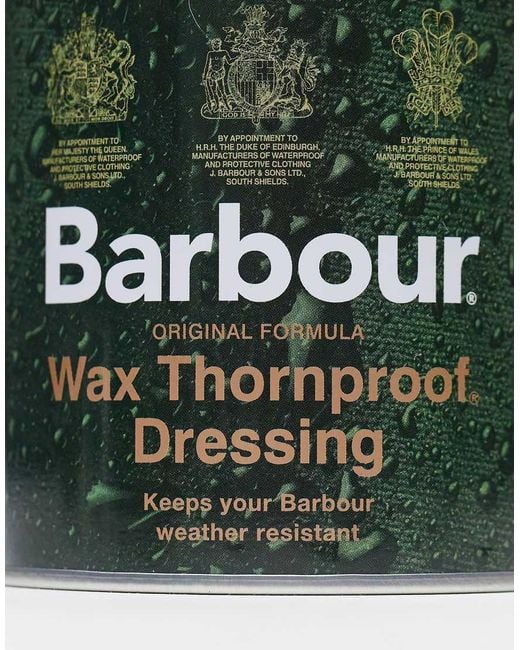 Barbour Green Wax Thornproof Dressing Tin-multi