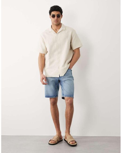 Jack & Jones Natural Textured Print Shirt for men