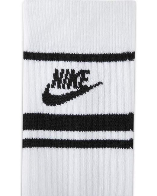 Nike Black Everyday Essential 3 Pack Ankle Socks