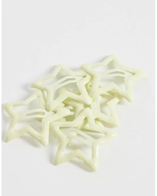 ASOS White Buttermilk Snap Clips