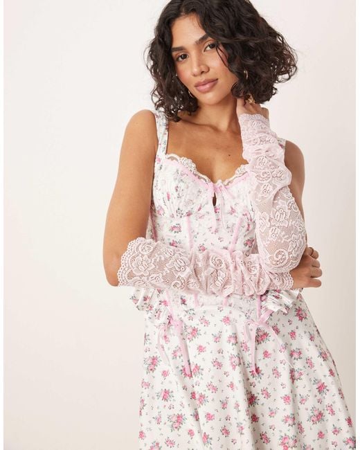 For Love & Lemons Thats Amore Mini Slip Dress in Pink | Lyst For Love & Lemons Thats Amore Mini Slip Dress in Pink | Lyst