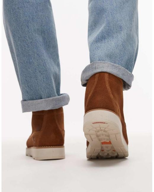 Timberland Halfhoge Chukka Boots Van Suède Met Veters in het Brown voor heren