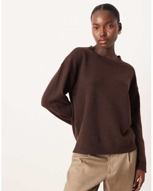 Vila Brown – oversize-strickpullover