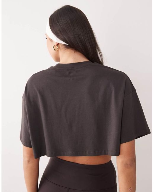 4505 Black Modal Blend Ultra Soft Cropped Performance T-shirt