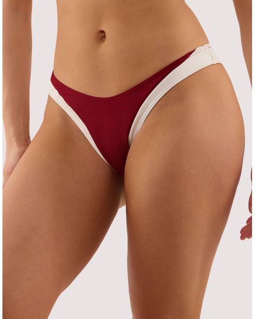Wolf & Whistle Red Stasia High Leg Brief